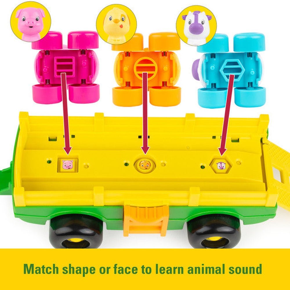 Tomy Play Vehicles John Deere Animal Sounds Wagon Ride