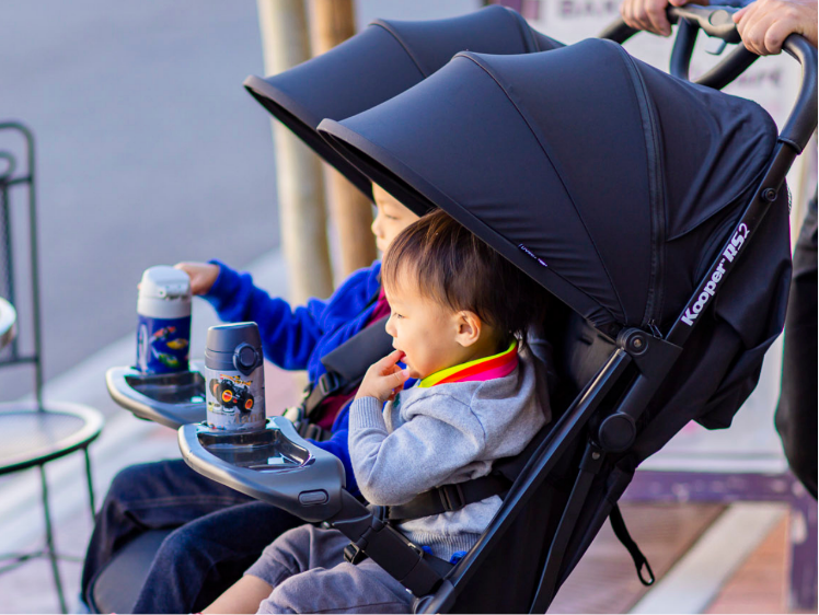 Joovy Kooper RS2 Double Stroller Black