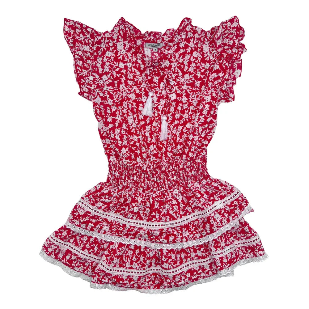 Joyous & FreeJoyous & Free Lennon Dress - Red & White AsherBabysupermarket