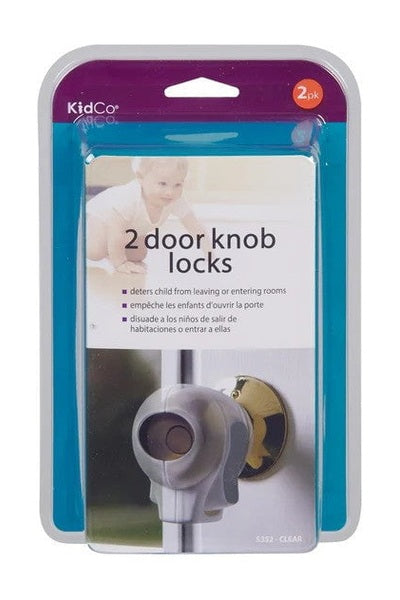 KidCoKidCo 2 Door Knob Locks ClearBabysupermarket