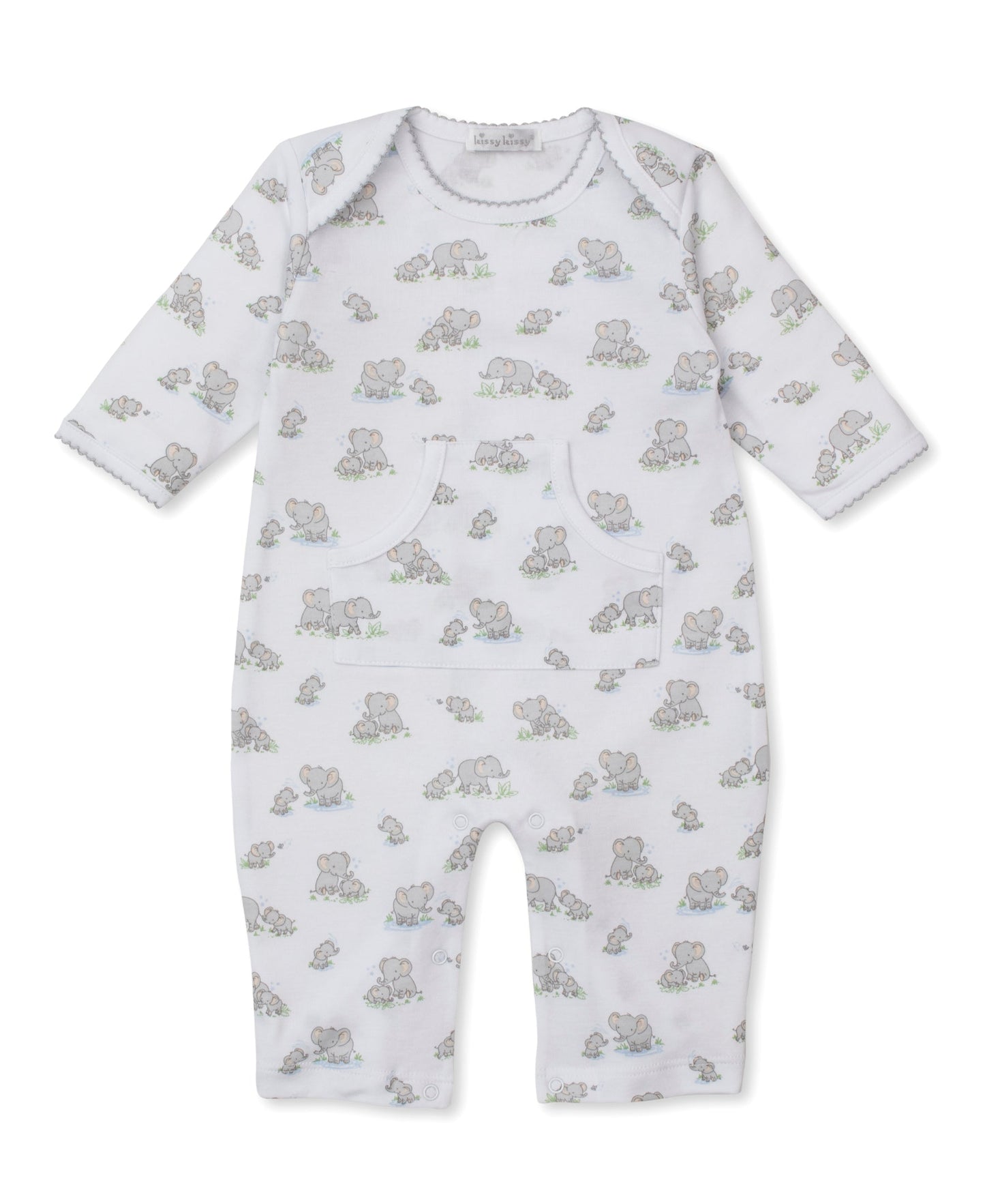 Kissy Kissy Boys Apparel / Outfits / Infant Multicolor / 3-6 Mo Kissy Kissy Elephant Esprit Playsuit