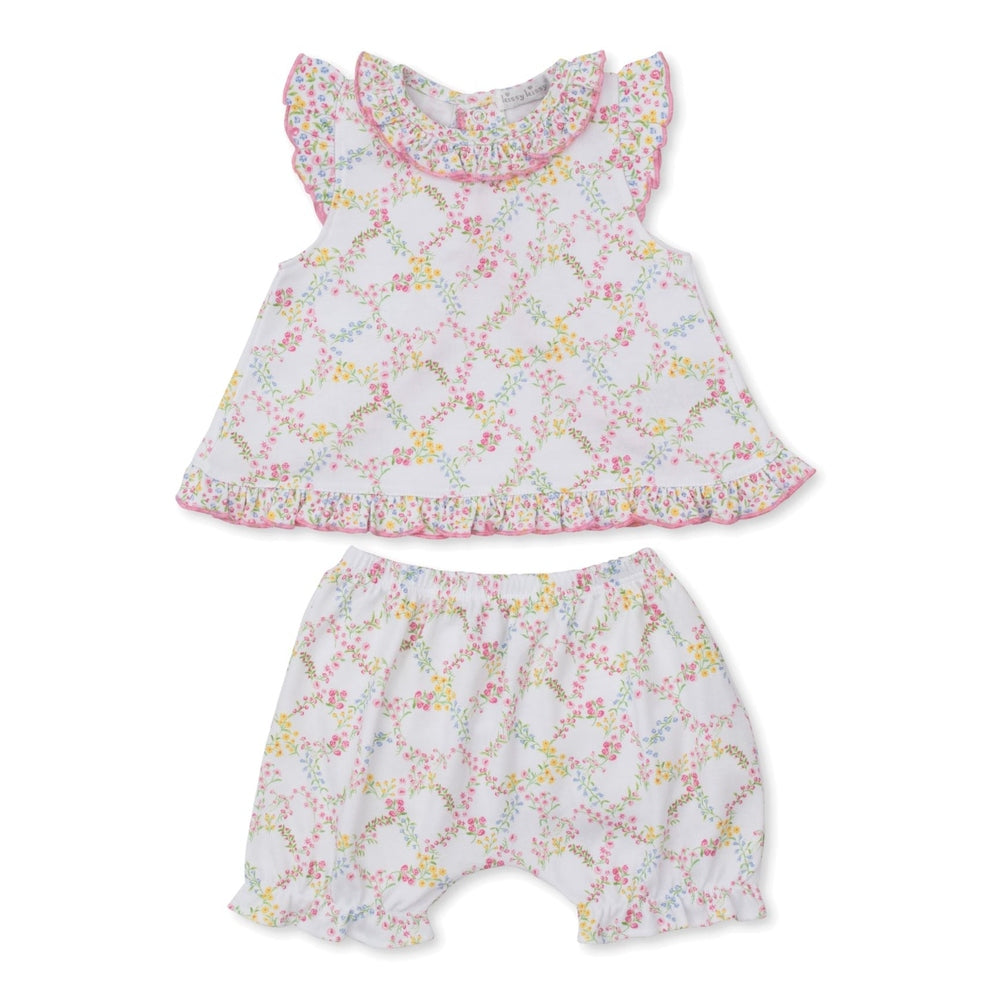 Kissy Kissy Girls Apparel / Playsets / Infant Multicolor / 3-6 Mo Kissy Kissy Garden Trellis Sunsuit Set