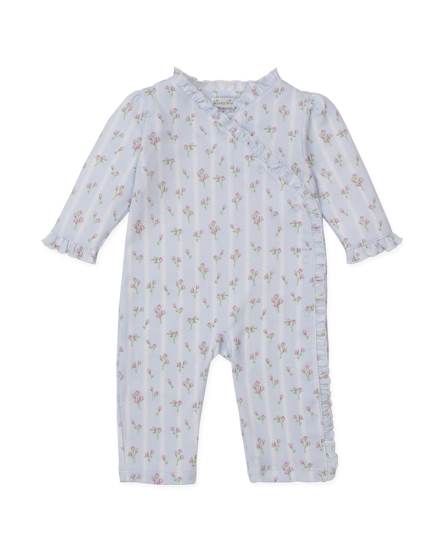Kissy Kissy Girls Apparel / Outfits / Infant Light Blue / 3-6 Mo Kissy Kissy Ribbon Stripe Bouquets Playsuit