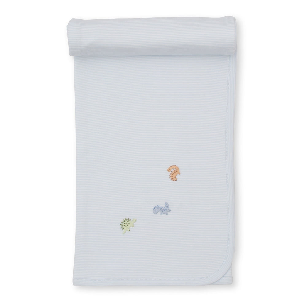 Kissy Kissy Apparel & Gifts Blue / One size Kissy Kissy SCE Dino District Embroidered Blanket