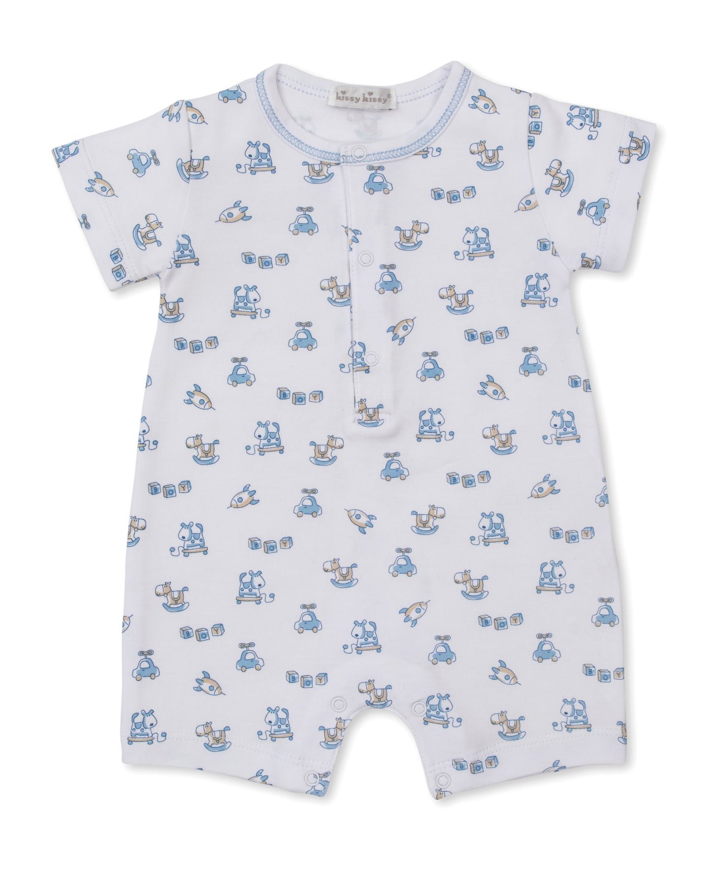 Kissy Kissy Light Blue / 3-6 Mo Kissy Kissy Vintage Toy Fun Playsuit