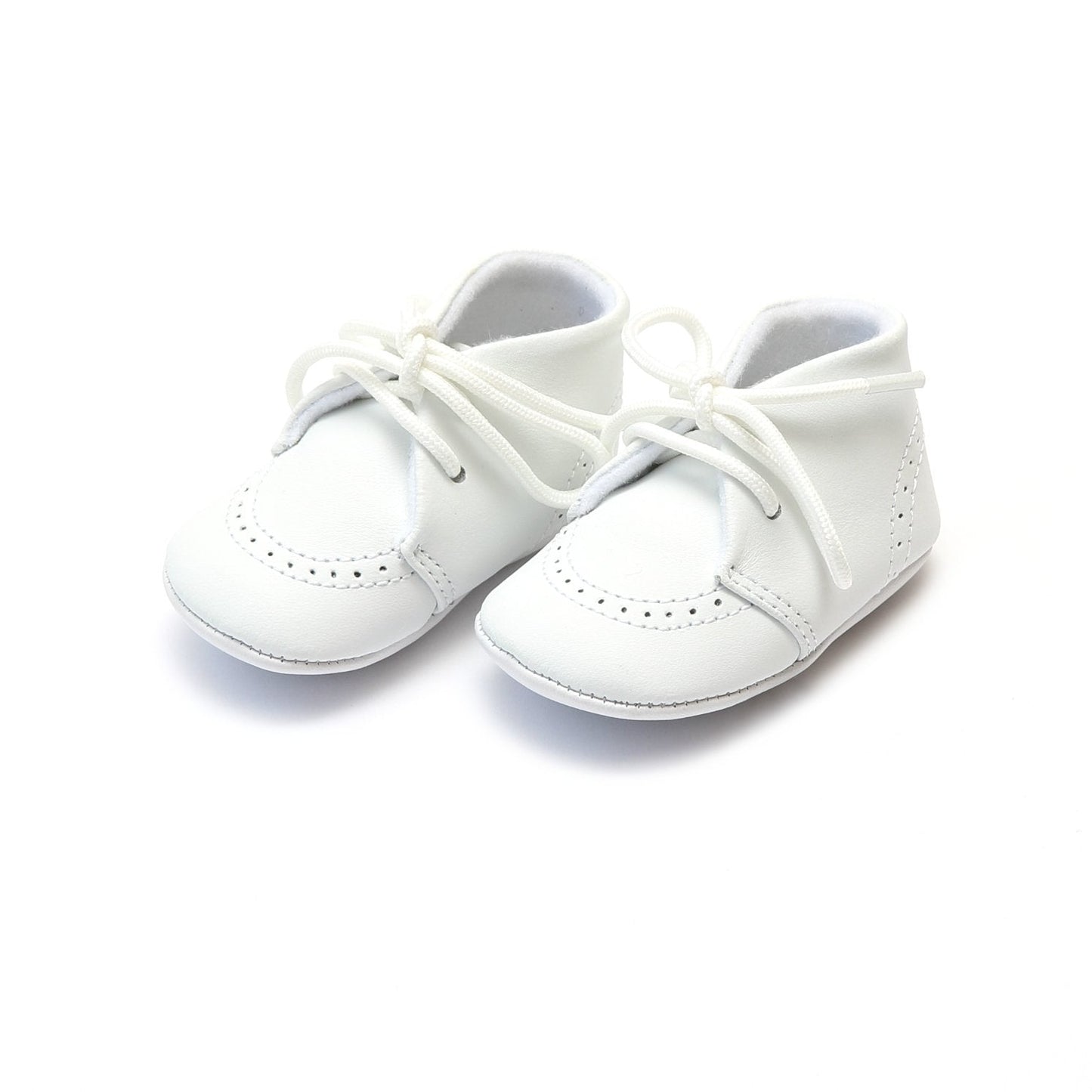 IM-LINK Shoes White / 0 L'Amour Benny Leather Oxford Crib Shoe