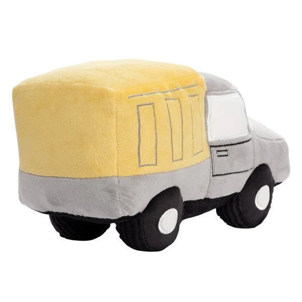 LAMBS & IVY More Decor Lambs & Ivy Construction Zone Plush Dump Truck Stuffed Toy - Gray/Yellow