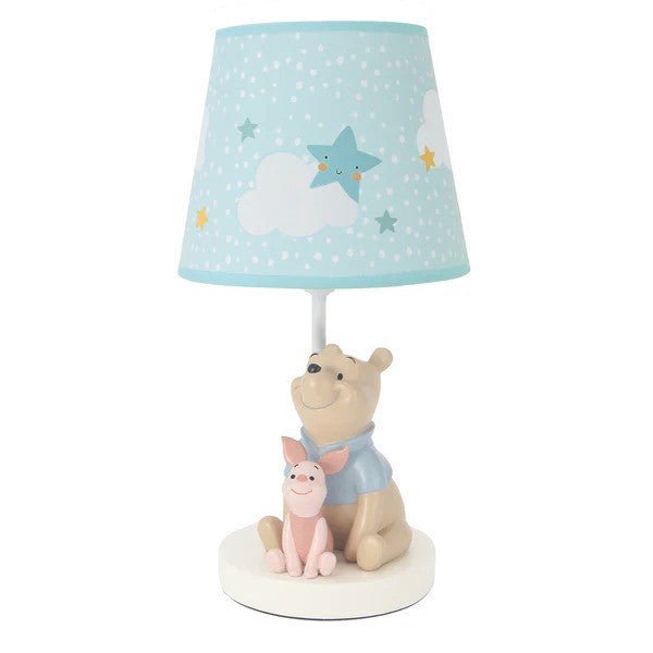 Lambs & Ivy Disney Baby Starlight Pooh Lamp with Shade & Bulb - Blue