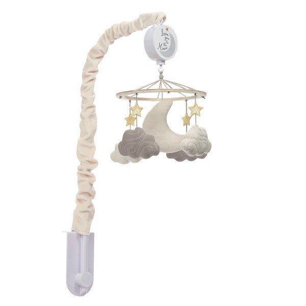 Lambs & Ivy Goodnight Moon Musical Baby Crib Mobile Soother - Stars/Clouds