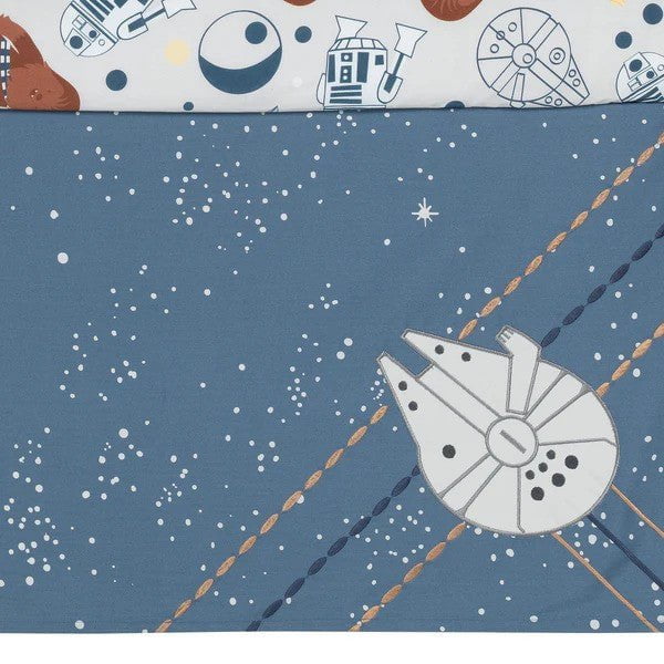 LAMBS & IVY More Decor Lambs & Ivy Star Wars Signature Millennium Falcon 3-Piece Baby Crib Bedding Set