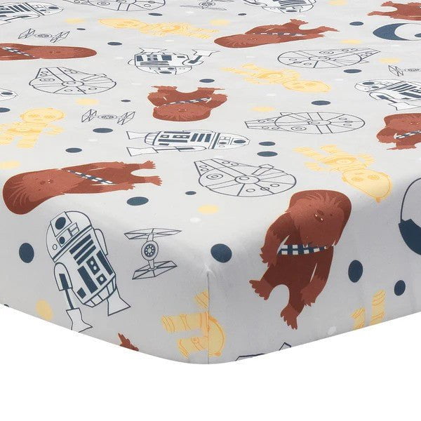 LAMBS & IVY More Decor Lambs & Ivy Star Wars Signature Millennium Falcon 3-Piece Baby Crib Bedding Set