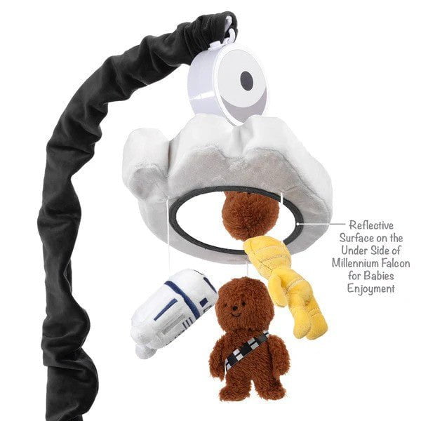 Lambs & Ivy Star Wars Signature Millennium Falcon Musical Baby Crib Mobile