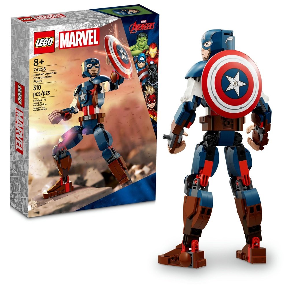 Create Your Own LEGO Marvel Captain America Building Toy Set