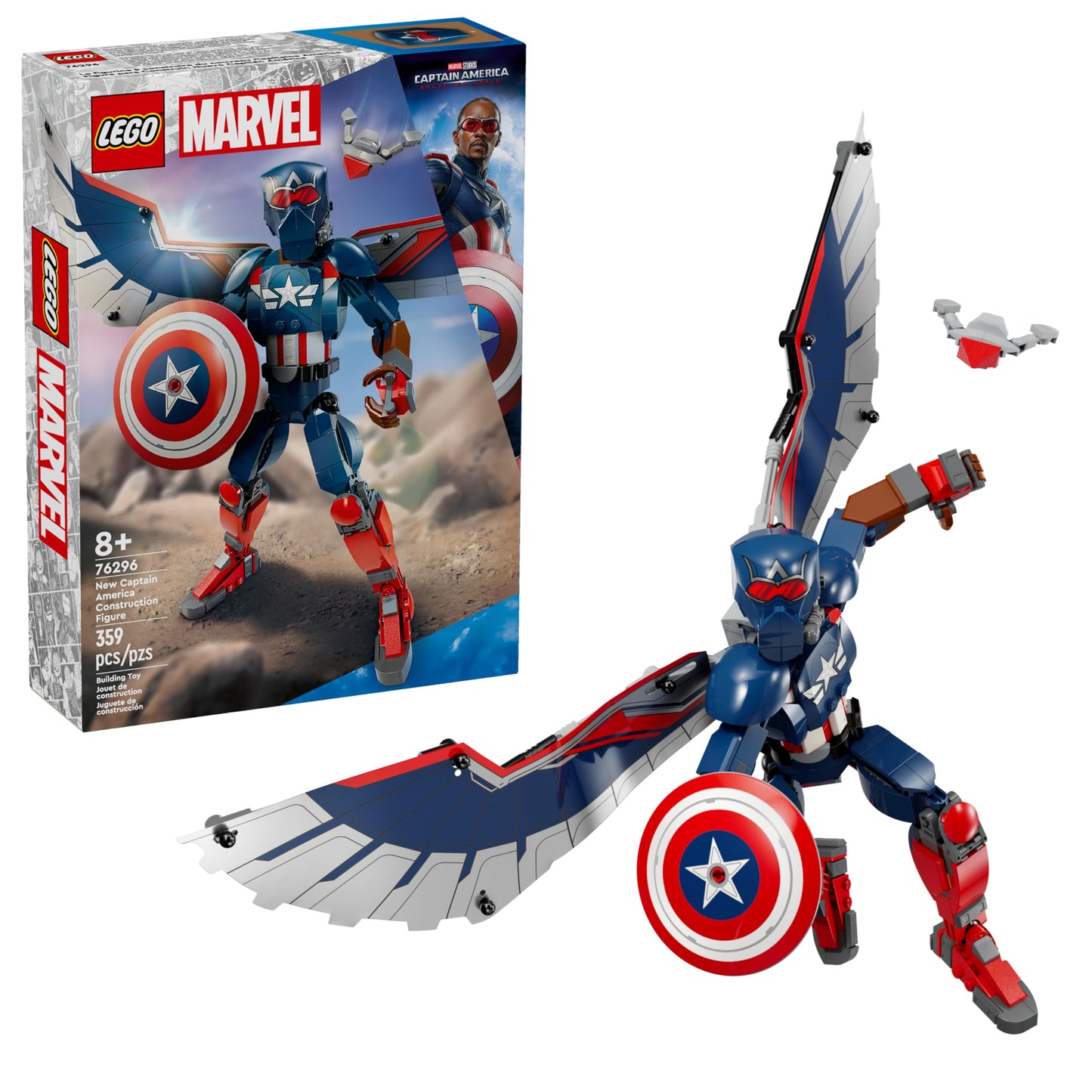 Lego Building and Construction Lego Marvel New Captain America Construction Figure