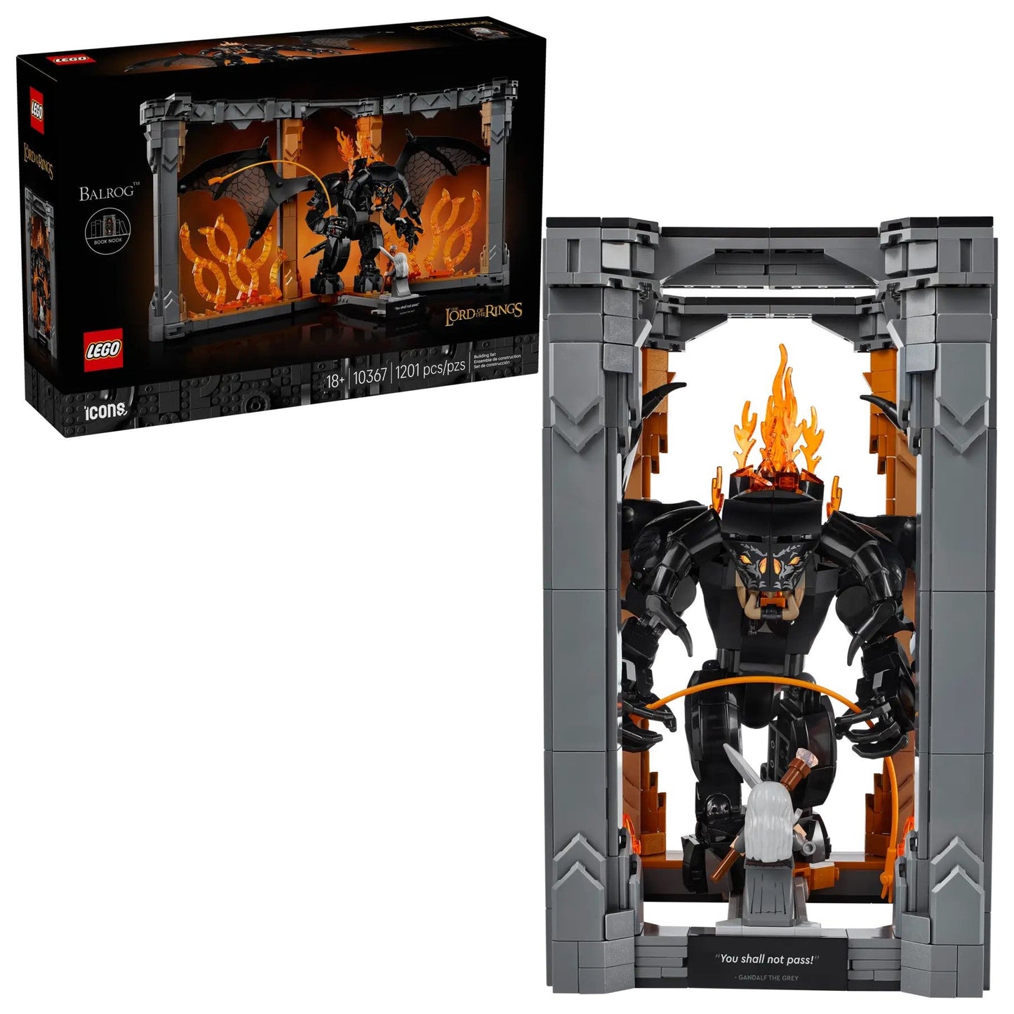 Lego The Lord of the Rings Balrog Book Nook