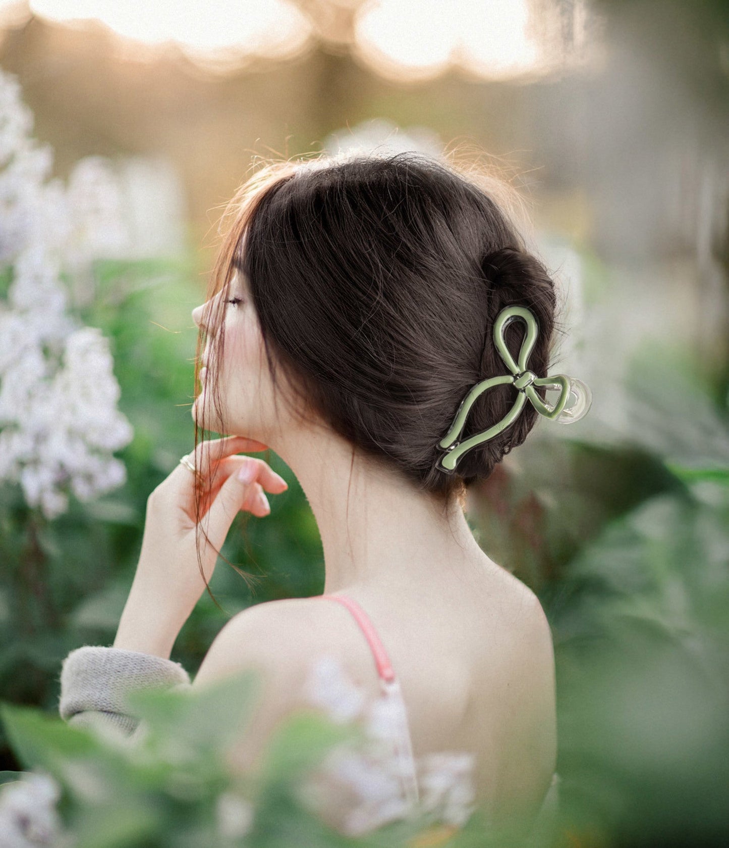DM MerchandisingLemon Lavender Crush Very Demure Bow Hair ClipBabysupermarket