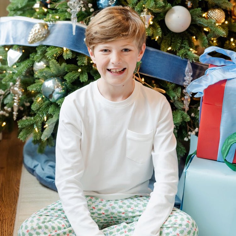 Lila and Hayes Lila and Hayes Boys Beckett Pant - Tree Topper Stars