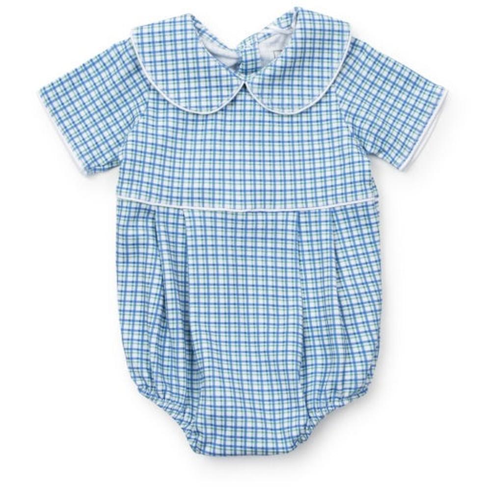Lila and Hayes Boys Apparel / Outfits / Infant Lila and Hayes Hampton Plaid Palmer Bubble