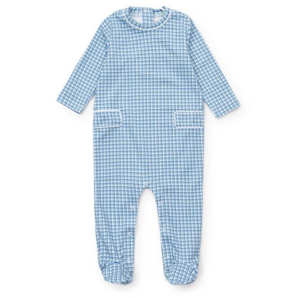 Lila and Hayes Infant Lila and Hayes Hampton Plaid Preston Romper