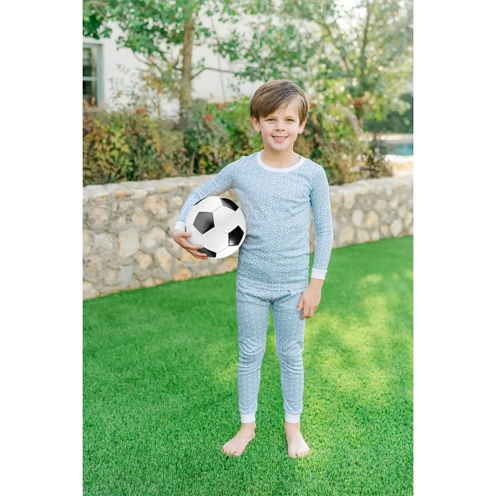 Lila and Hayes Soccer Boy Grayson Pajama Set babysupermarket