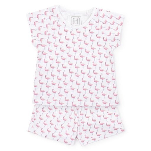 Lila and Hayes Emery Short Set Fabulous Flamingos