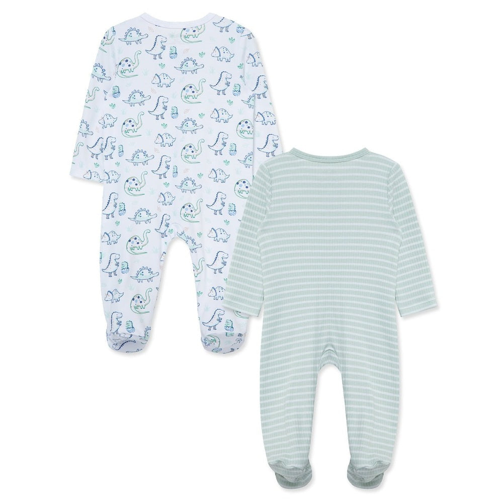 Little Me Boys Dino Two Pack Footies