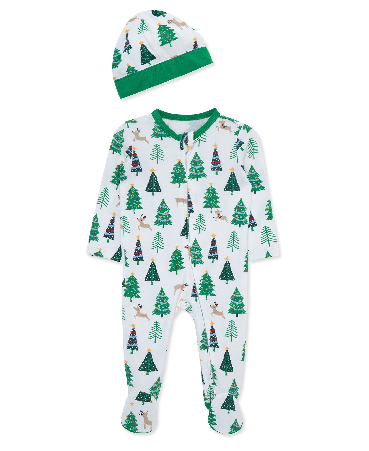 Little Me Trees Footie
