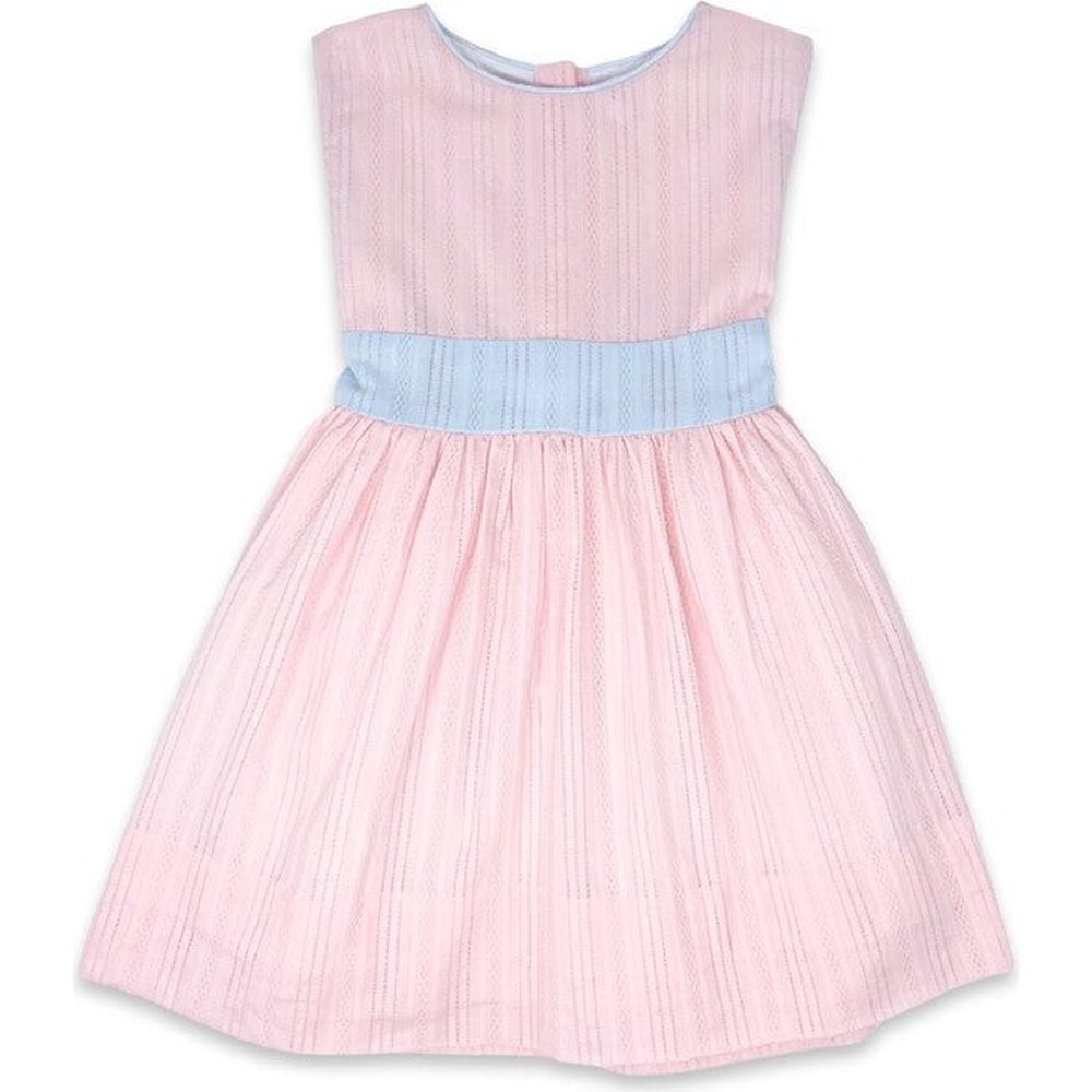 Lullaby Set Blissful Band Dress Pink & Blue Linen