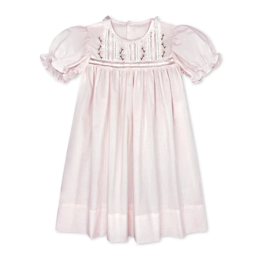 Lullaby Set Elizabeth Dress - Pink Batiste babysupermarket