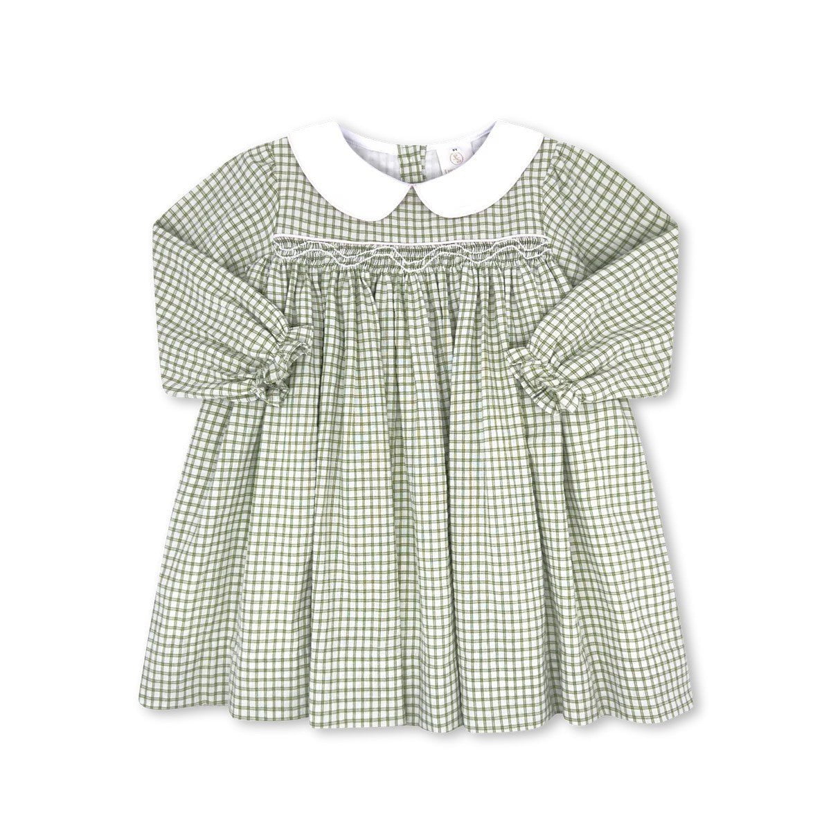 Lullaby Set Infant 12 Mo / Grove Park Green Windowpane Lullaby Set Girls Michelle Dress - Grove Park Green Windowpane