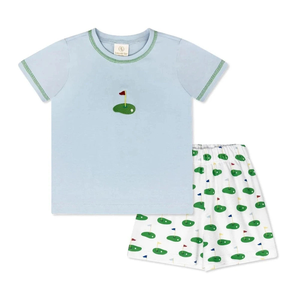 Lullaby Set Preston Short Set - Bluffton Blue, Augusta Green, Tee Time