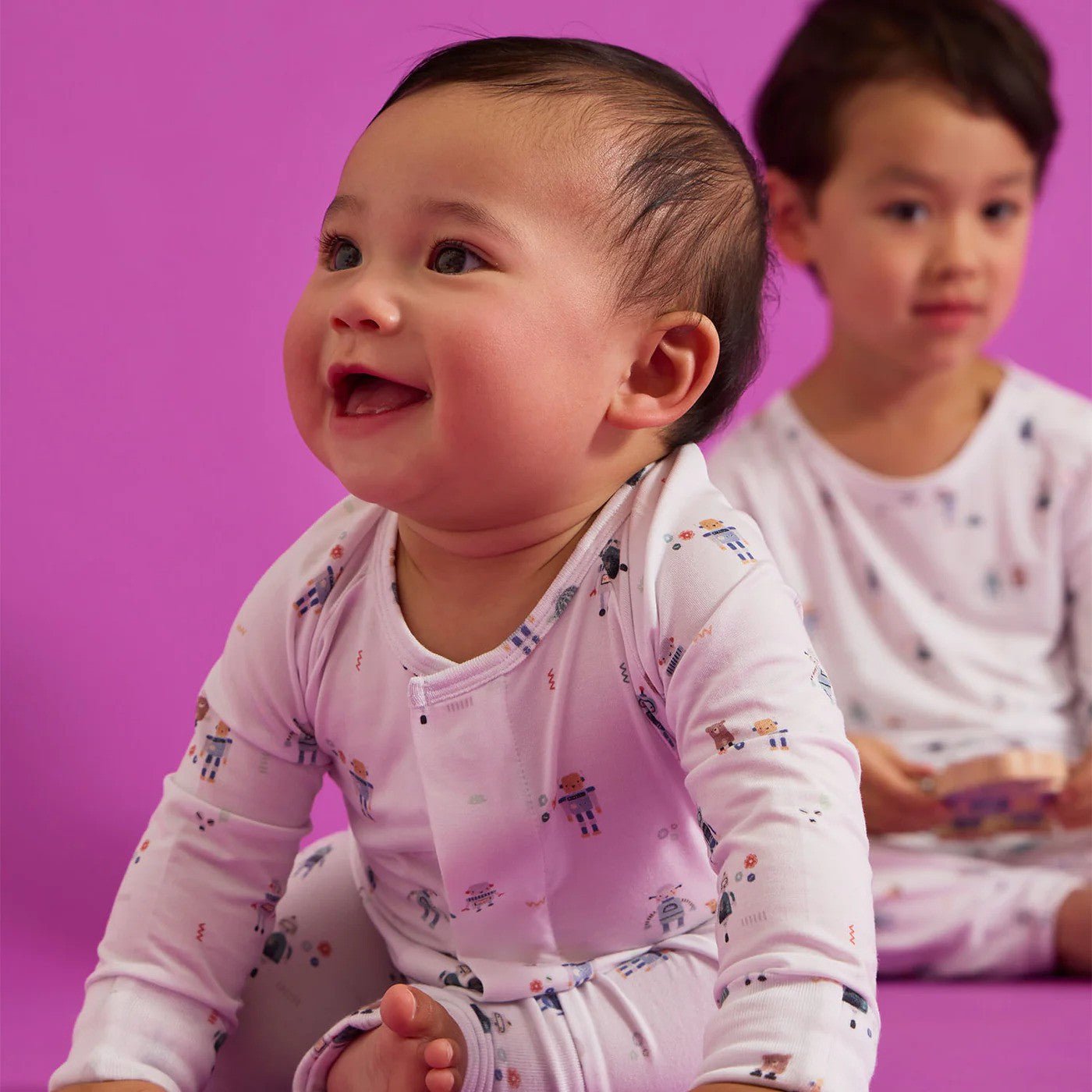 Magnetic Me Boys Apparel / Sleepwear / Infant Magnetic Me Love You A Bot Modal Convertible Coverall