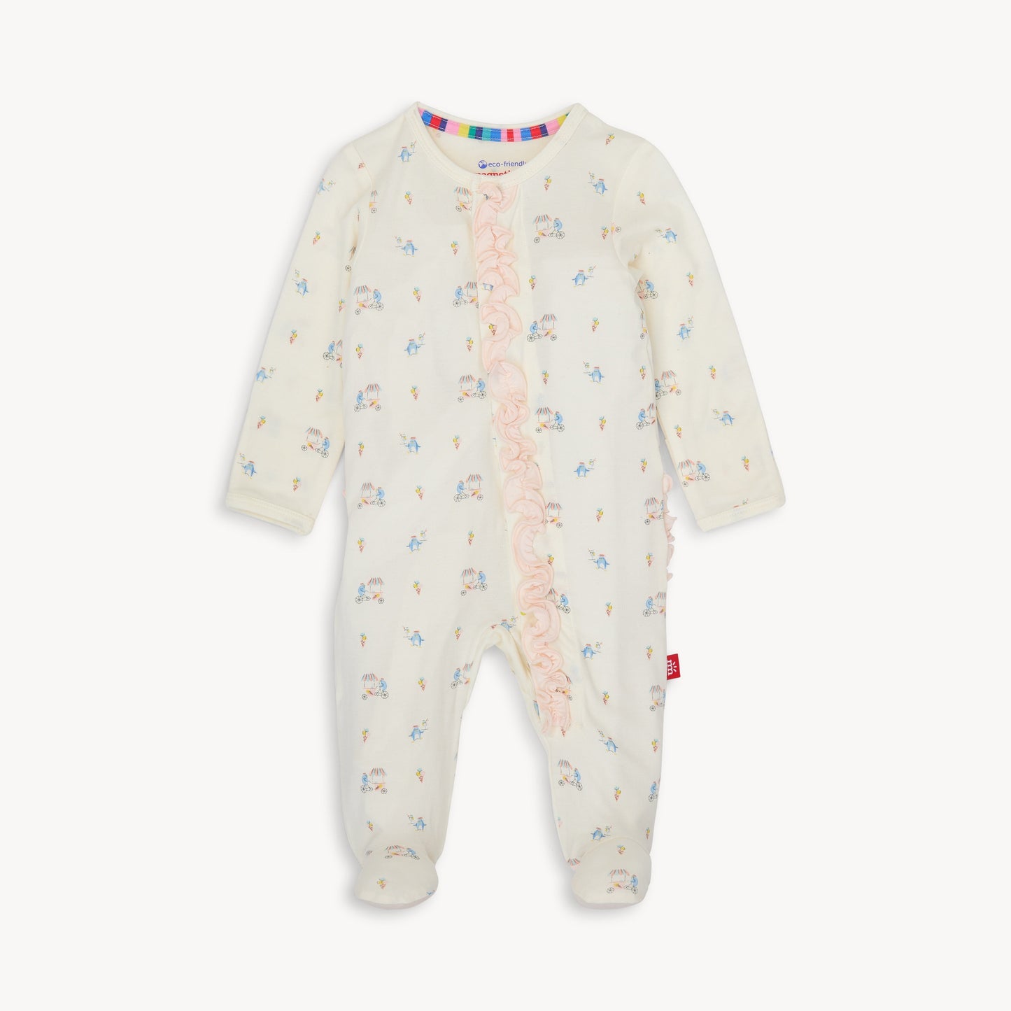 Magnetic Me Penguin Pints Modal Footie W/Ruffle