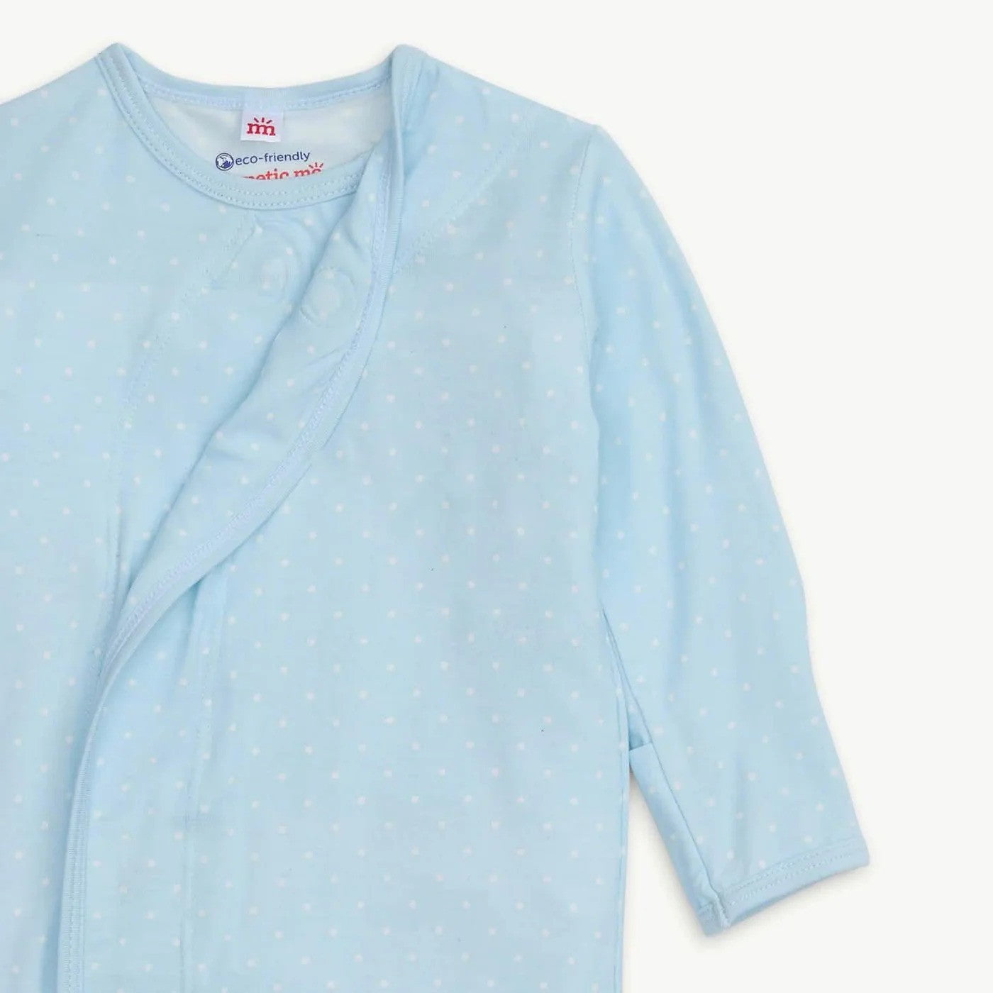 Magnetic Me Boys Apparel / Gowns / Infant Pin Dot Blue / NB-3Mo Magnetic Me Pin Dot Blue Gown + Hat Set