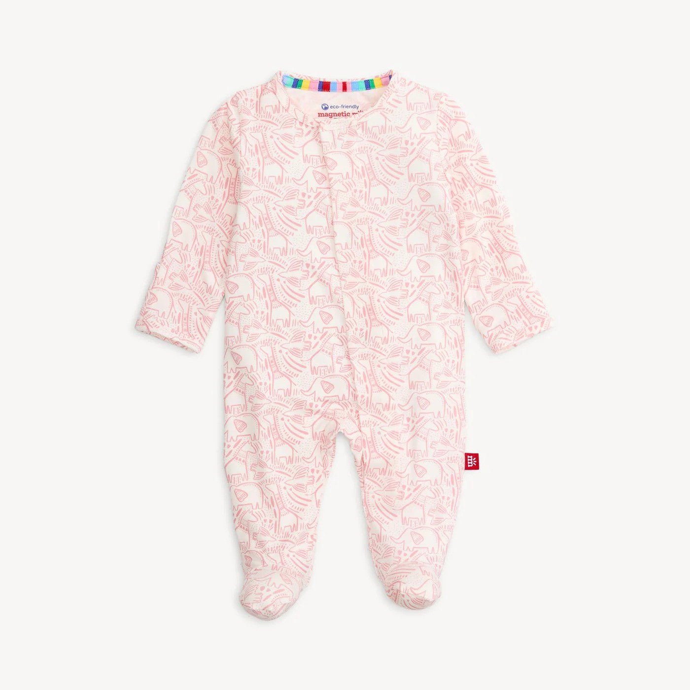 Magnetic Me Girls Apparel / Sleepwear / Infant Magnetic Me Pink Herds Of A Feather Modal Magnetic Me Footie