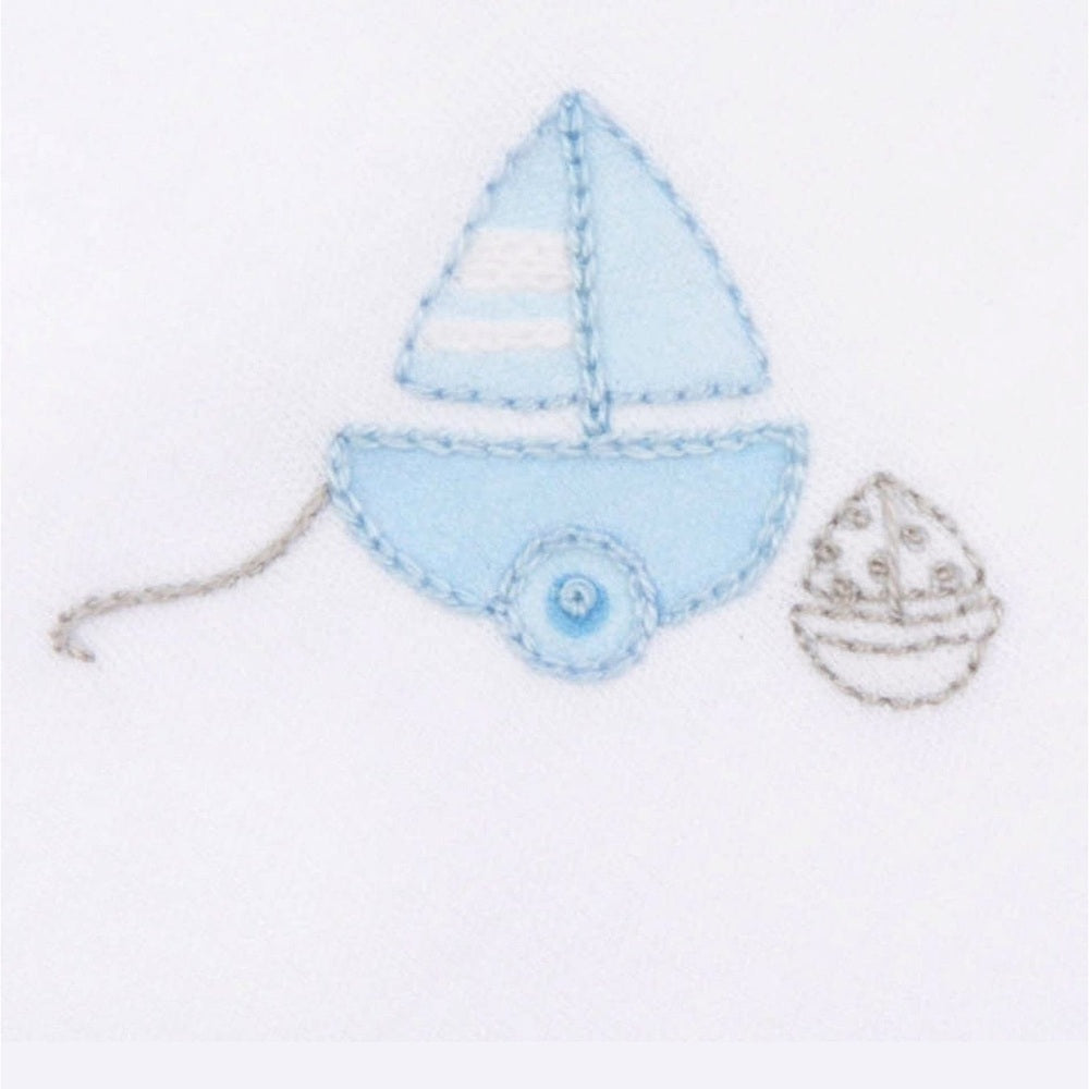 Magnolia Baby My First Sailboat Embroidered Boy Diaper Cover Set babysupermarket