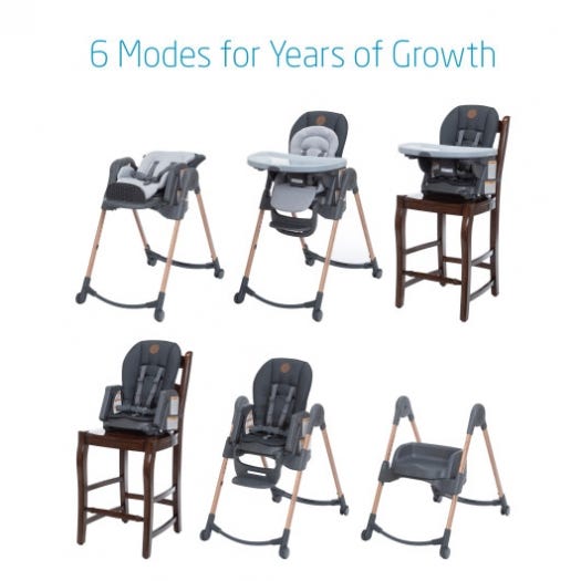 Dorel Juvenile High Chairs and Booster Maxi-Cosi Minla 6-in-1 Adjustable High Chair