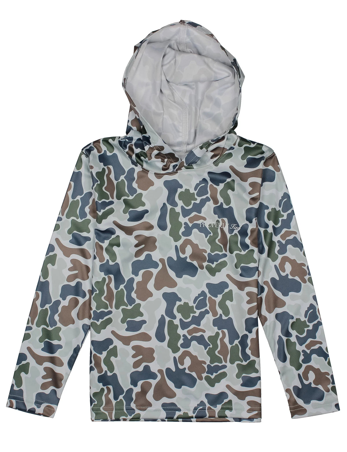 Properly Tied Boys Sportsman Performance Hoodie - Terra Camo