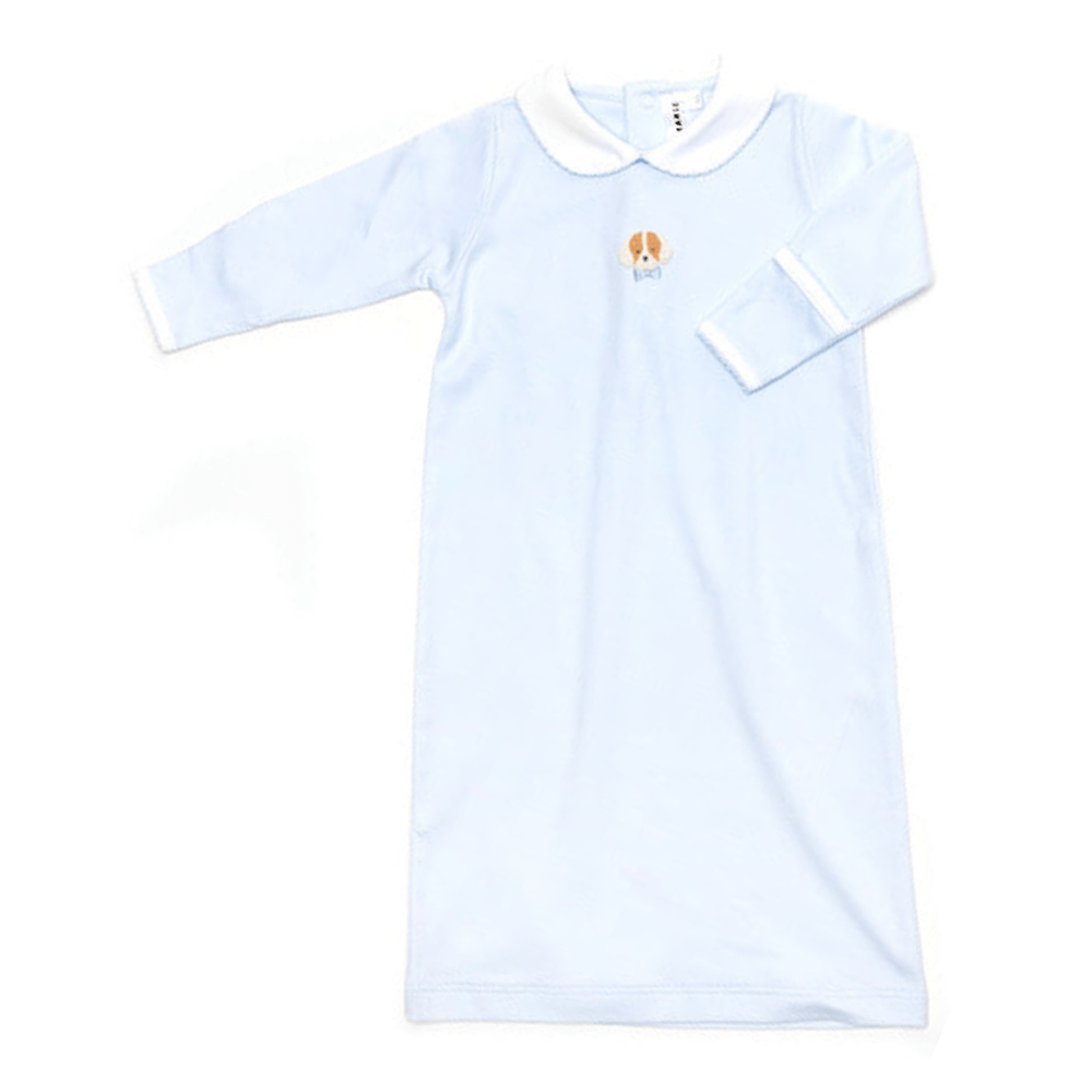 Milly Marie Boys Spotted Puppy Long Day Gown