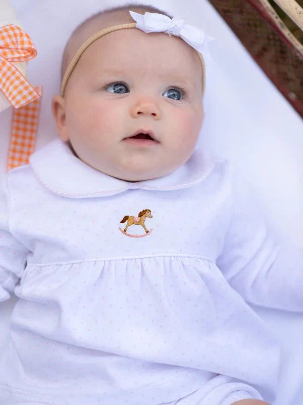 Milly Marie Girls Small Rocking Horse Bloomer Set