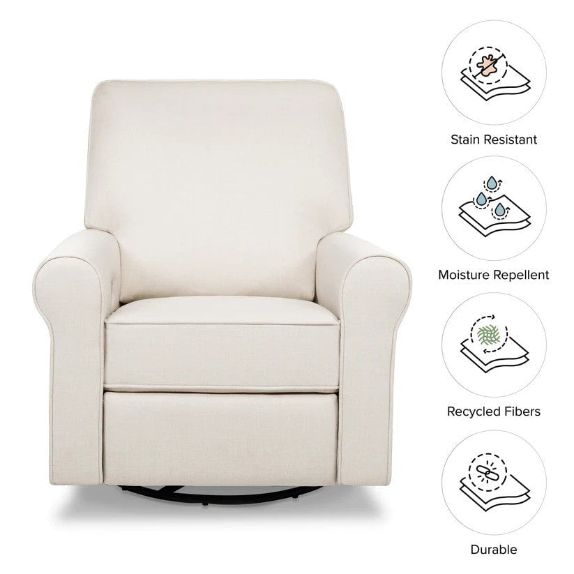 Monogram by Namesake Monroe Pillowback Power Recliner in Performance Natural Eco-Twill