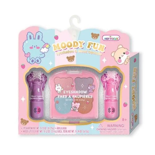 Hot Focus Moody Fun Eyeshadow & Mood Lipsticks Critters
