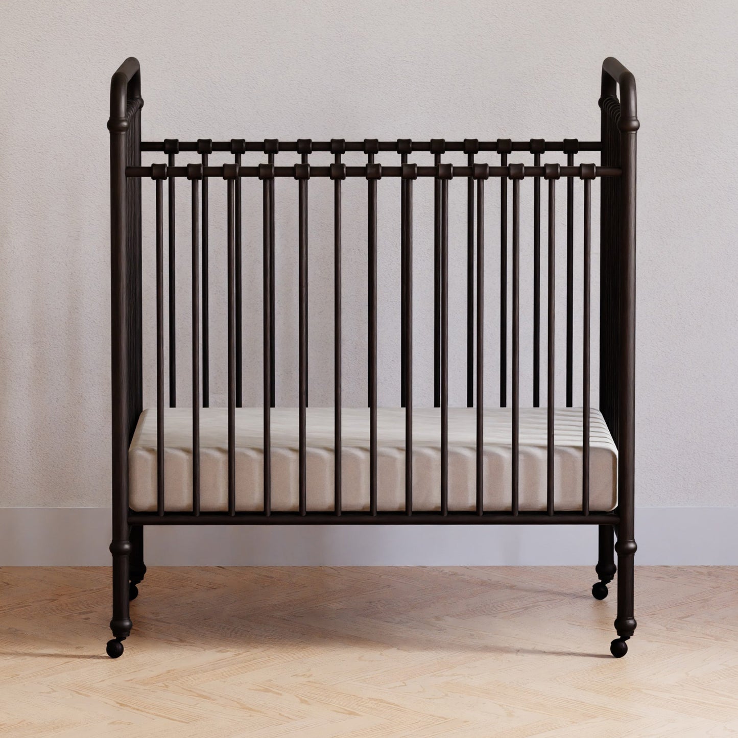 Namesake Cribs Vintage Iron Namesake Abigail 3-in-1 Convertible Mini Crib