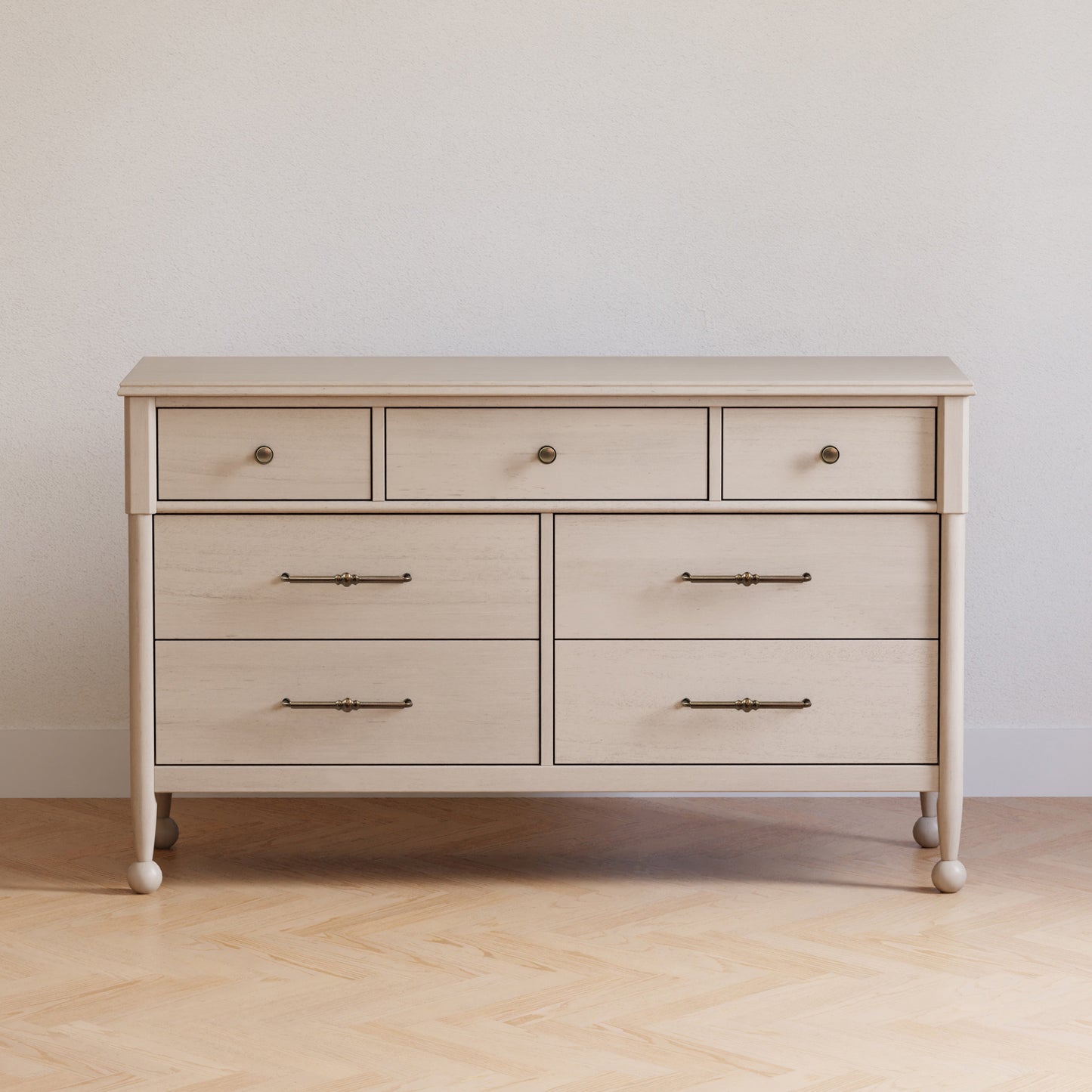 Namesake Dressers Washed Pine Namesake Alouette 7-Drawer Dresser