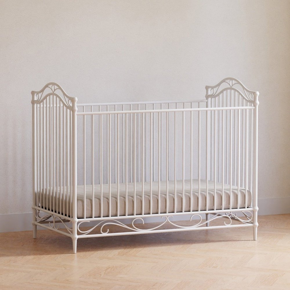 Namesake Camelia Iron Baby Bed Luxury Metal Crib Toddler Bed