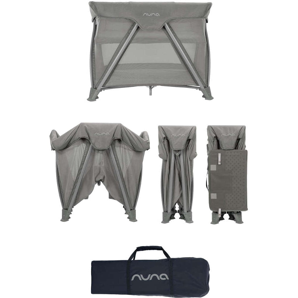 NUNA Playpens Frost Nuna COVE Aire Go Playard + Bassinet