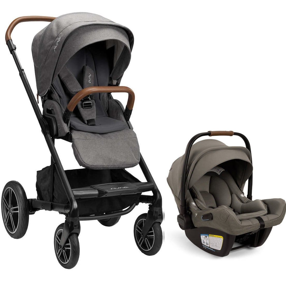 NUNA Travel Systems Nuna MIXX Next Stroller + PIPA Aire RX Infant Car Seat Travel System