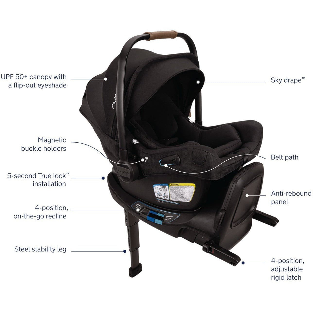 NUNA Infant Nuna PIPA Aire RX Infant Car Seat + RELX Base