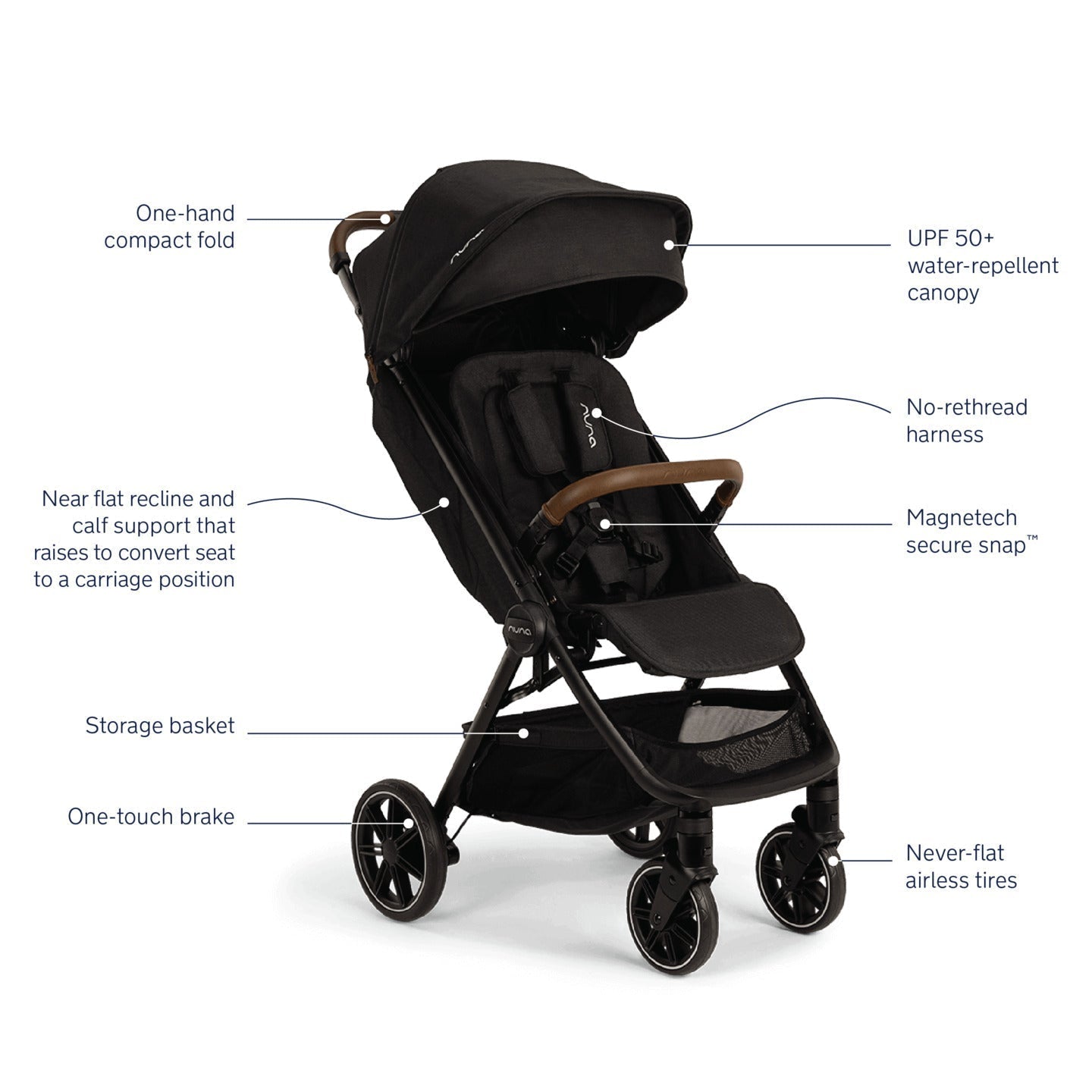 NUNA Standard Nuna TRVL LX Stroller + Carry Bag
