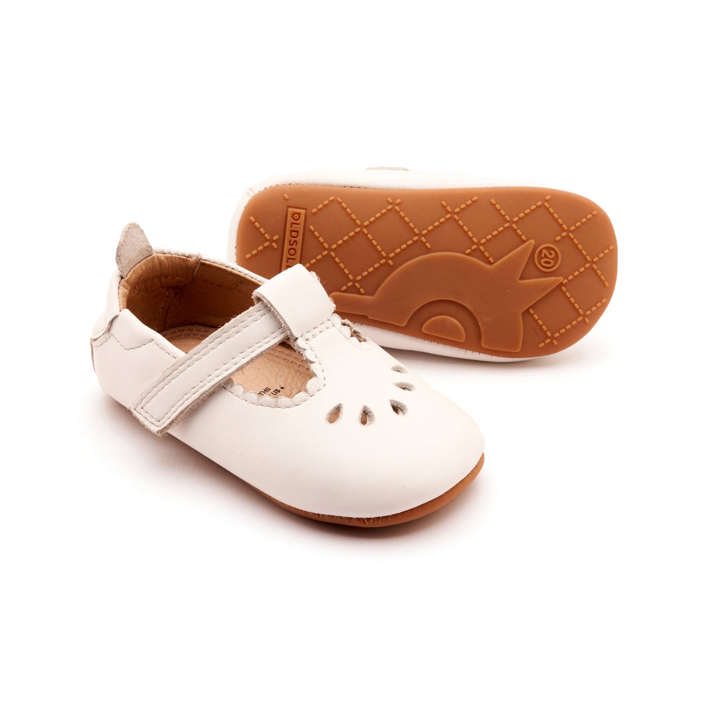 Old Soles Droplet Baby Shoe-Snow